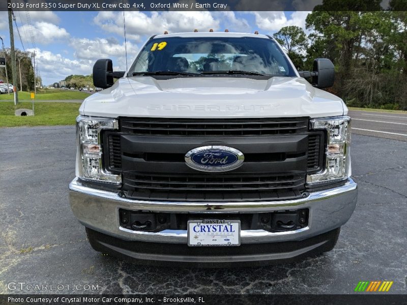 Oxford White / Earth Gray 2019 Ford F350 Super Duty XL Crew Cab 4x4