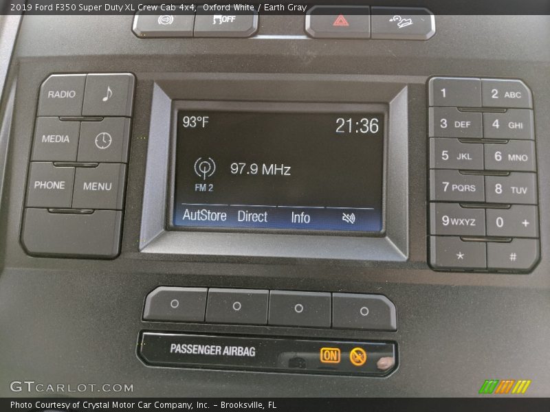 Oxford White / Earth Gray 2019 Ford F350 Super Duty XL Crew Cab 4x4