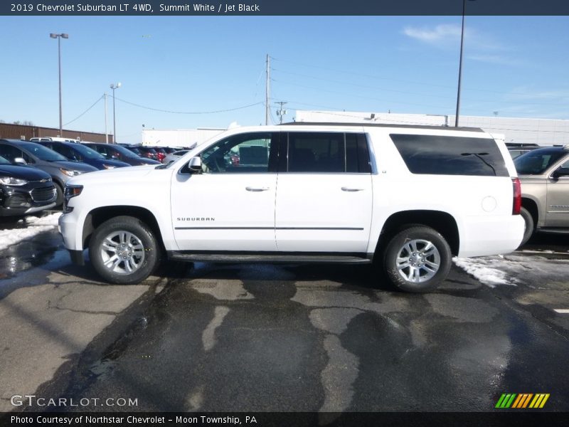 Summit White / Jet Black 2019 Chevrolet Suburban LT 4WD