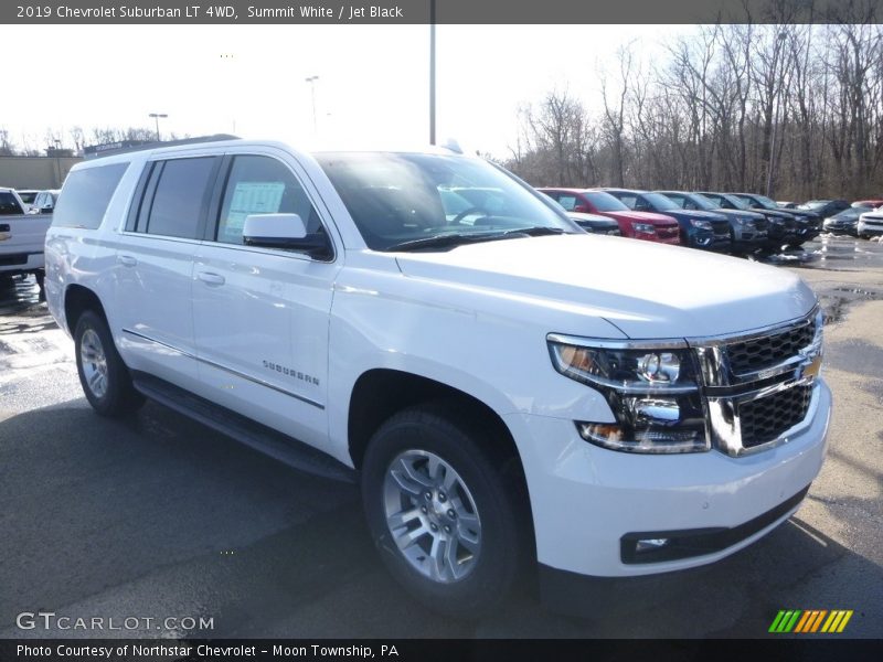Summit White / Jet Black 2019 Chevrolet Suburban LT 4WD