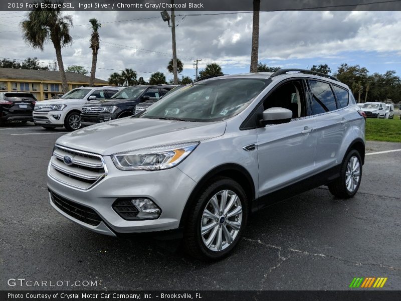 Ingot Silver / Chromite Gray/Charcoal Black 2019 Ford Escape SEL