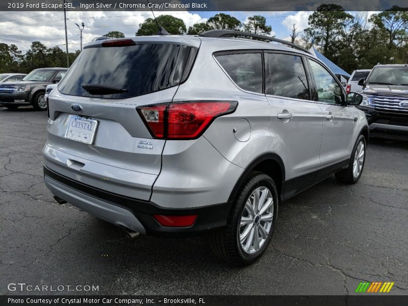 Ingot Silver / Chromite Gray/Charcoal Black 2019 Ford Escape SEL