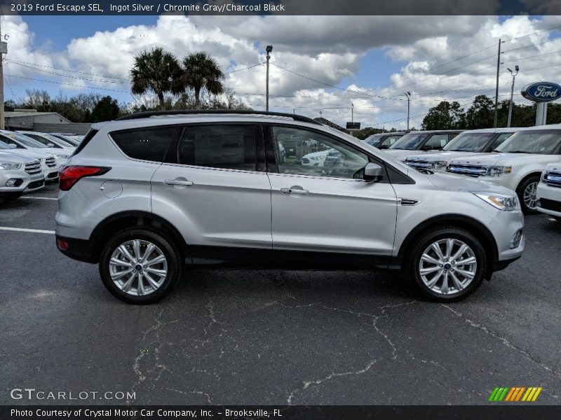 Ingot Silver / Chromite Gray/Charcoal Black 2019 Ford Escape SEL