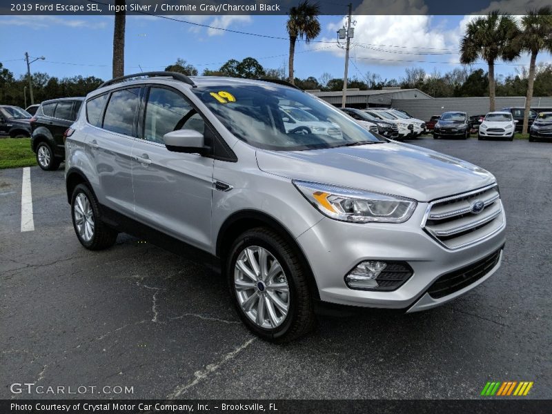 Ingot Silver / Chromite Gray/Charcoal Black 2019 Ford Escape SEL