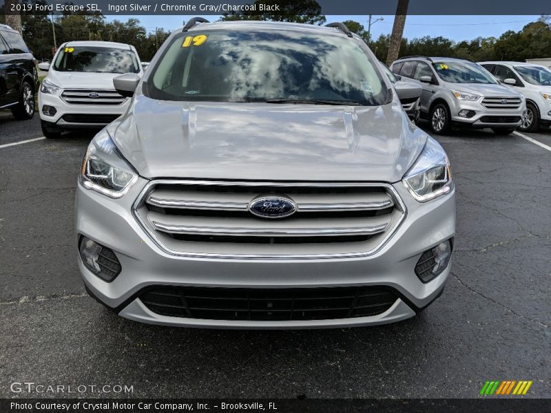 Ingot Silver / Chromite Gray/Charcoal Black 2019 Ford Escape SEL