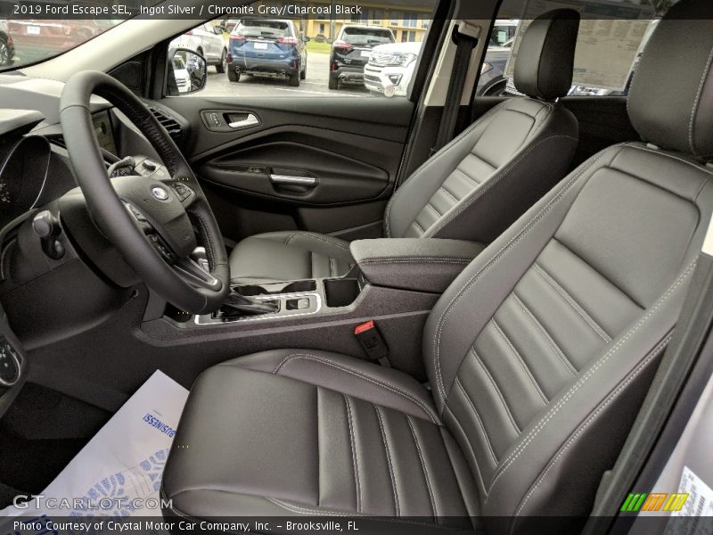 Ingot Silver / Chromite Gray/Charcoal Black 2019 Ford Escape SEL