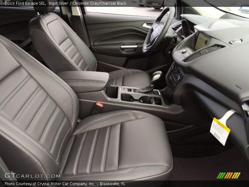 Ingot Silver / Chromite Gray/Charcoal Black 2019 Ford Escape SEL