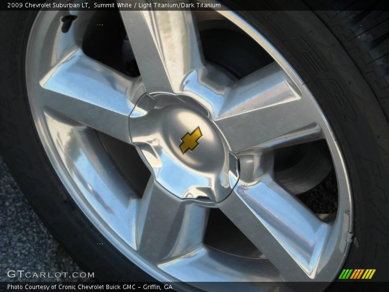 Summit White / Light Titanium/Dark Titanium 2009 Chevrolet Suburban LT
