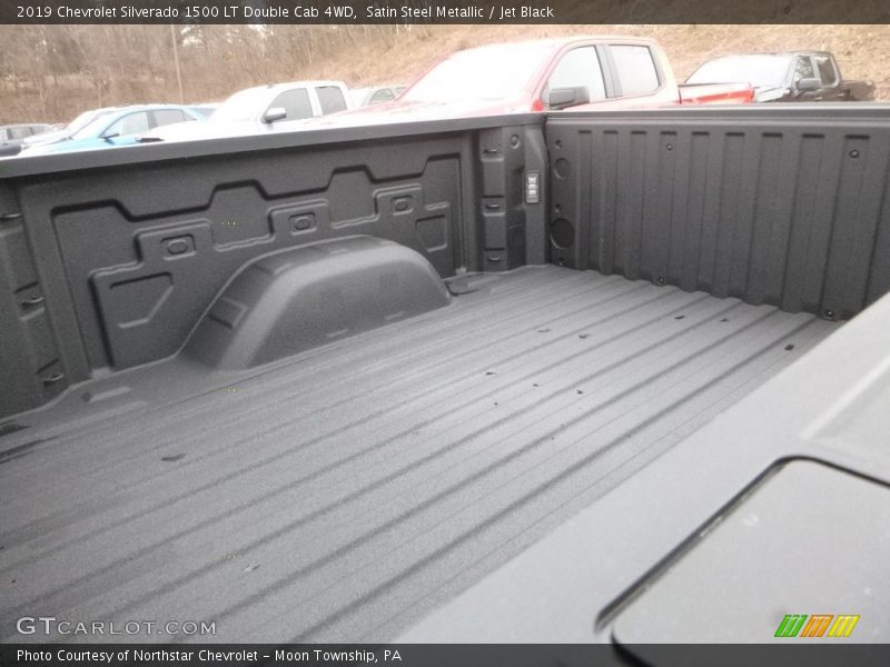 Satin Steel Metallic / Jet Black 2019 Chevrolet Silverado 1500 LT Double Cab 4WD