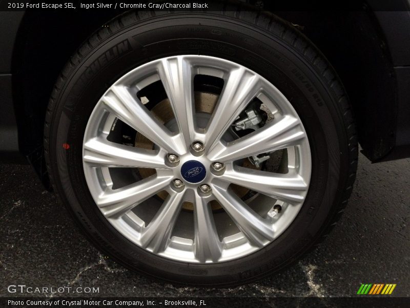 Ingot Silver / Chromite Gray/Charcoal Black 2019 Ford Escape SEL