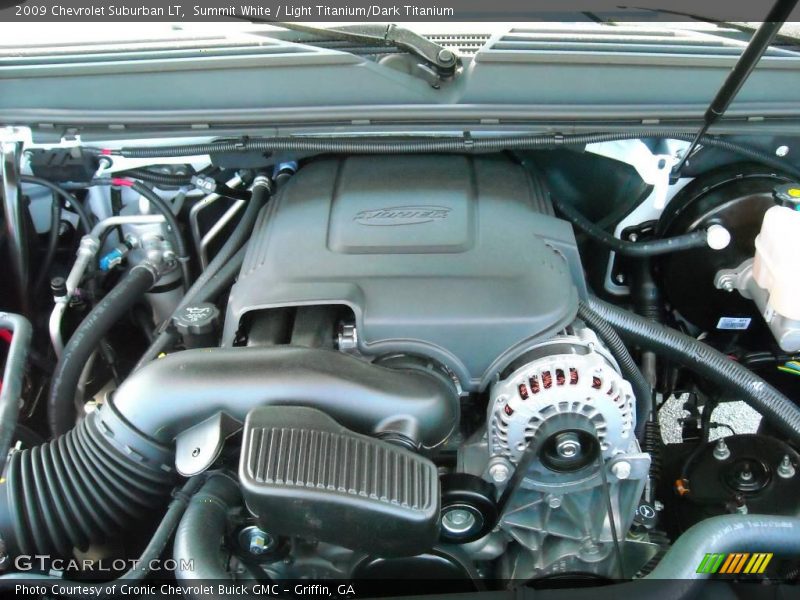 Summit White / Light Titanium/Dark Titanium 2009 Chevrolet Suburban LT