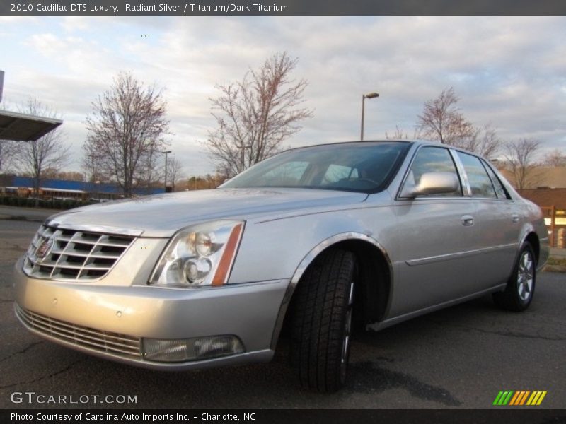 Radiant Silver / Titanium/Dark Titanium 2010 Cadillac DTS Luxury