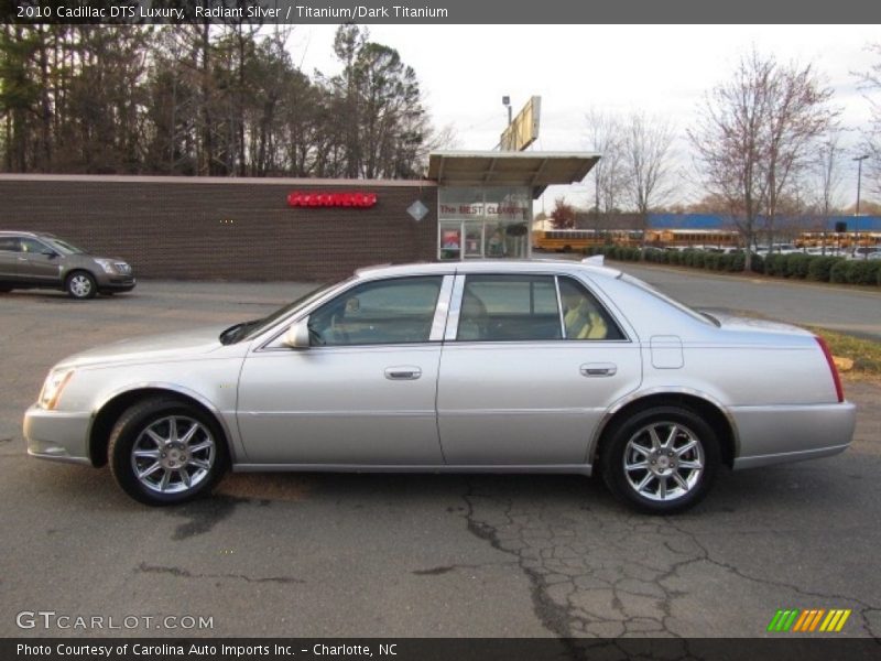 Radiant Silver / Titanium/Dark Titanium 2010 Cadillac DTS Luxury