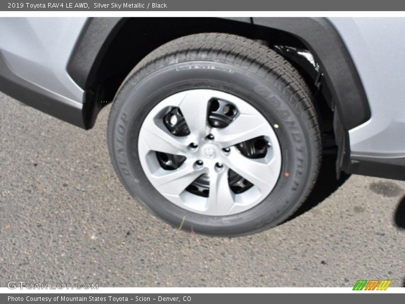 Silver Sky Metallic / Black 2019 Toyota RAV4 LE AWD