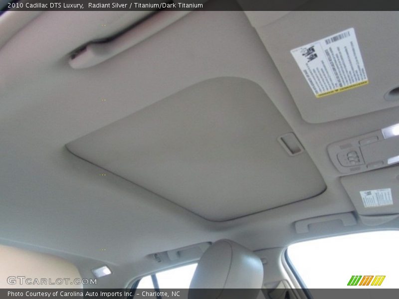 Radiant Silver / Titanium/Dark Titanium 2010 Cadillac DTS Luxury