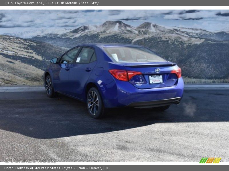 Blue Crush Metallic / Steel Gray 2019 Toyota Corolla SE