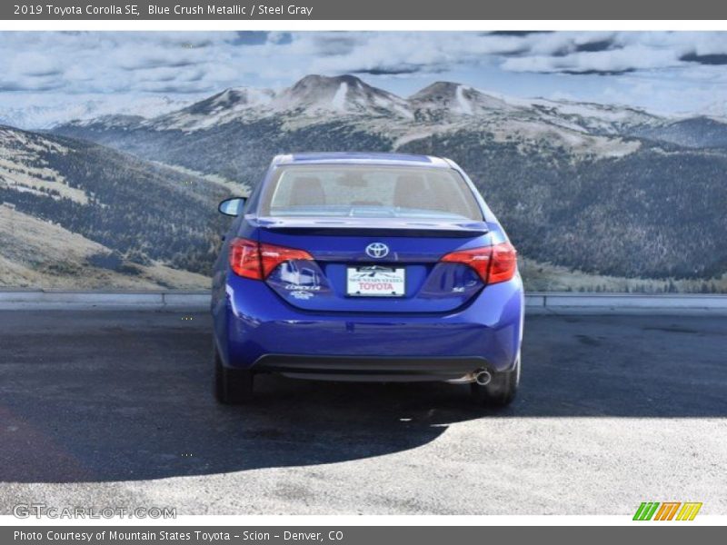 Blue Crush Metallic / Steel Gray 2019 Toyota Corolla SE