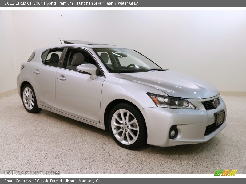 Tungsten Silver Pearl / Water Gray 2012 Lexus CT 200h Hybrid Premium