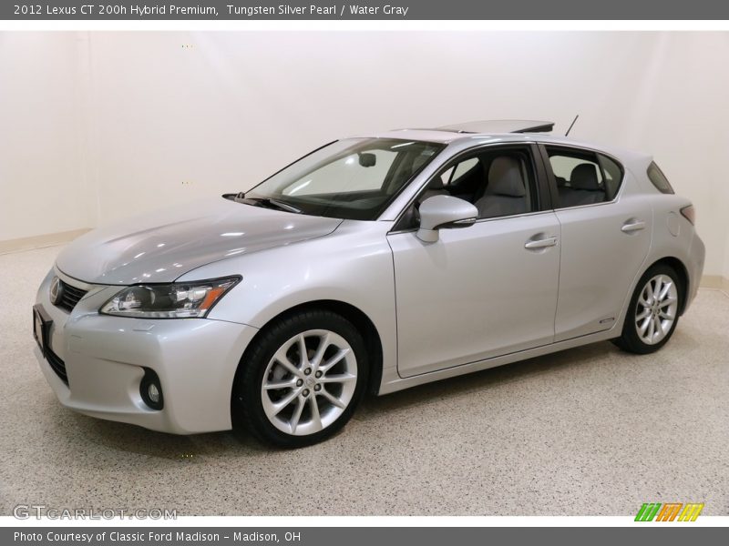 Tungsten Silver Pearl / Water Gray 2012 Lexus CT 200h Hybrid Premium