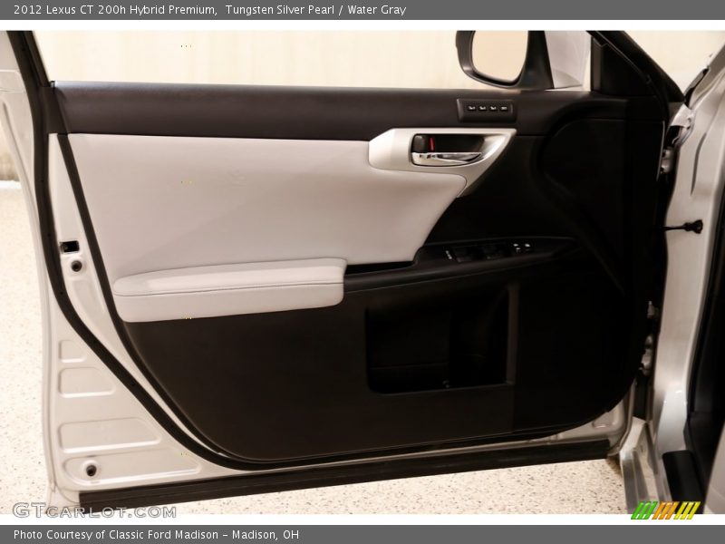 Tungsten Silver Pearl / Water Gray 2012 Lexus CT 200h Hybrid Premium