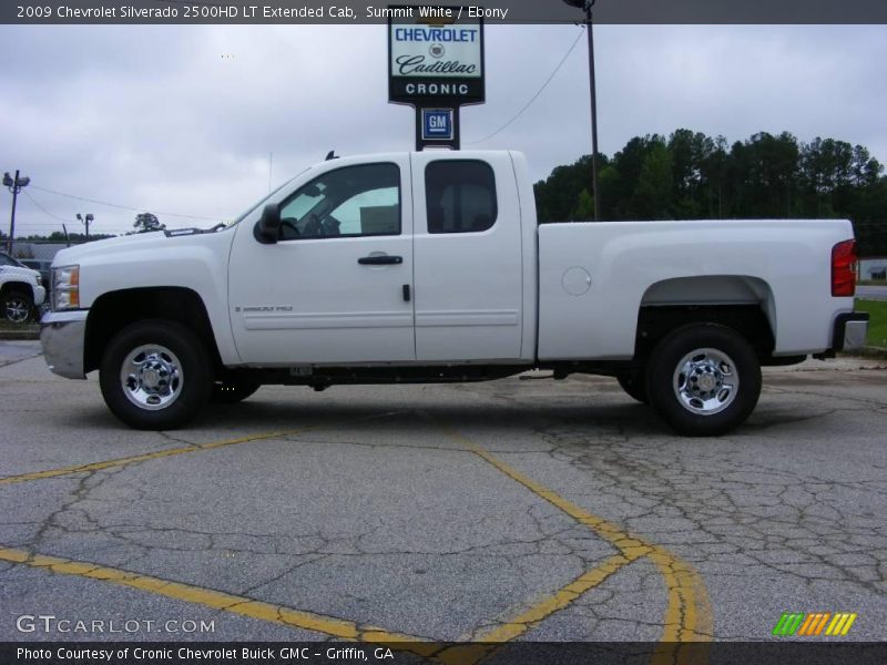 Summit White / Ebony 2009 Chevrolet Silverado 2500HD LT Extended Cab