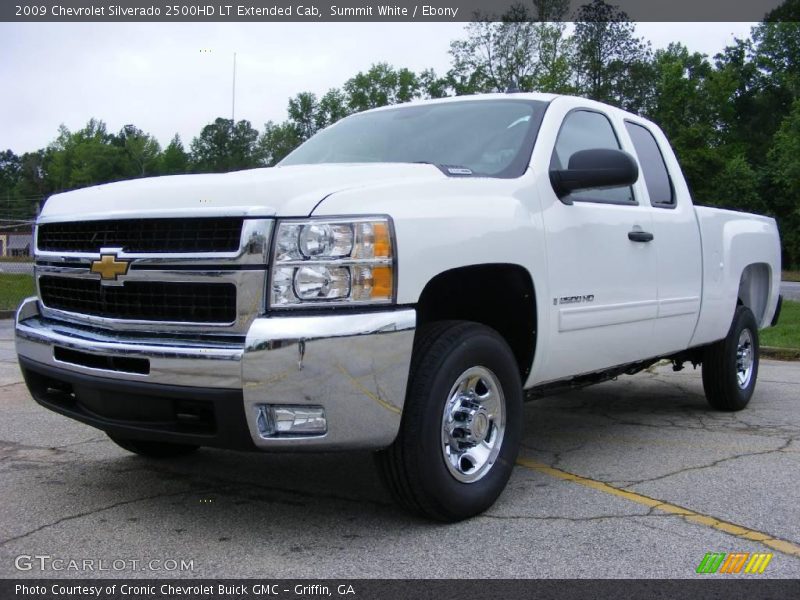 Summit White / Ebony 2009 Chevrolet Silverado 2500HD LT Extended Cab