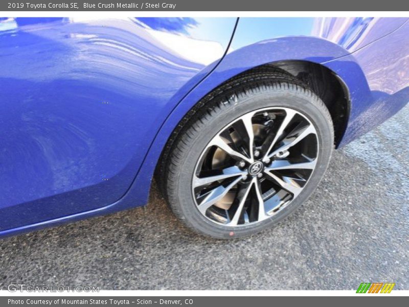 Blue Crush Metallic / Steel Gray 2019 Toyota Corolla SE