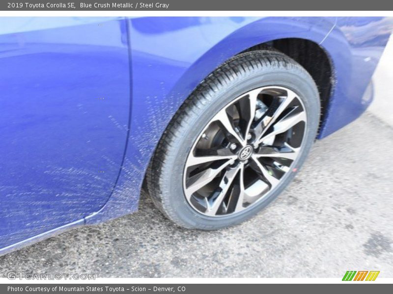 Blue Crush Metallic / Steel Gray 2019 Toyota Corolla SE