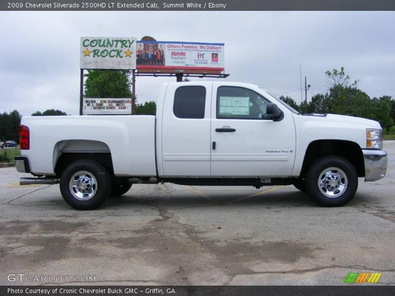 Summit White / Ebony 2009 Chevrolet Silverado 2500HD LT Extended Cab