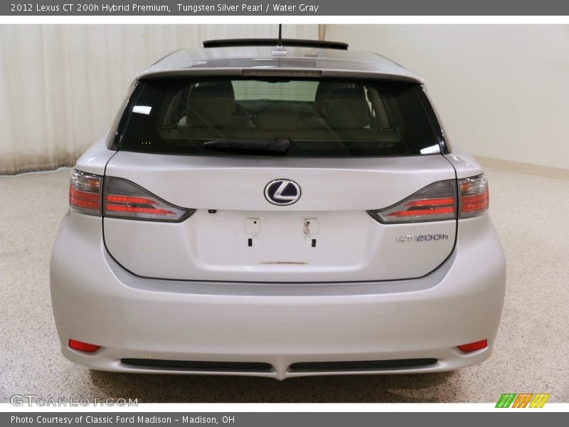 Tungsten Silver Pearl / Water Gray 2012 Lexus CT 200h Hybrid Premium