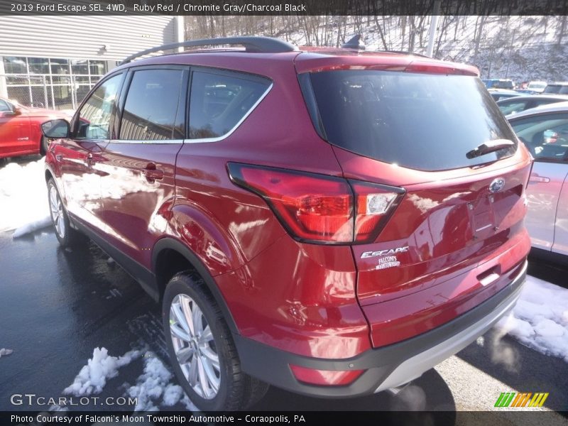 Ruby Red / Chromite Gray/Charcoal Black 2019 Ford Escape SEL 4WD