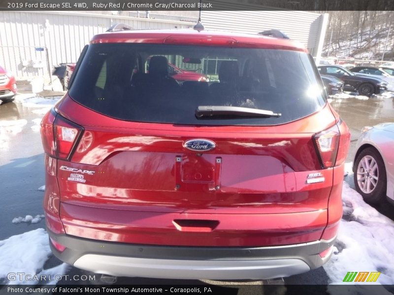 Ruby Red / Chromite Gray/Charcoal Black 2019 Ford Escape SEL 4WD