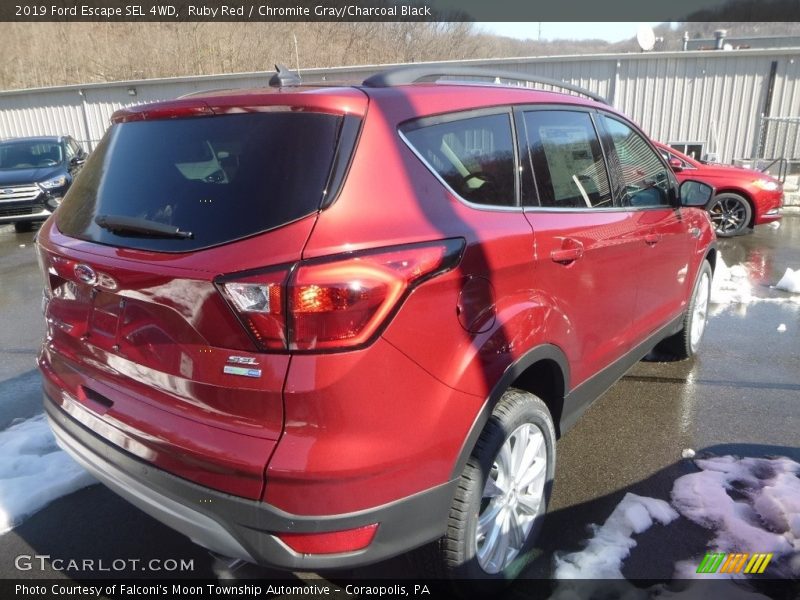 Ruby Red / Chromite Gray/Charcoal Black 2019 Ford Escape SEL 4WD