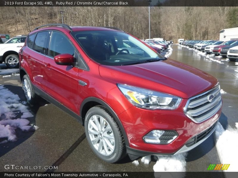 Ruby Red / Chromite Gray/Charcoal Black 2019 Ford Escape SEL 4WD