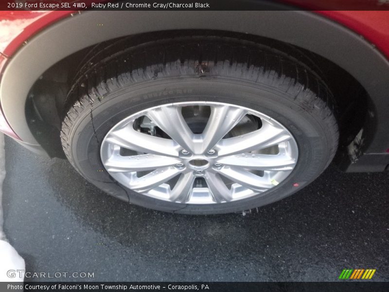 Ruby Red / Chromite Gray/Charcoal Black 2019 Ford Escape SEL 4WD