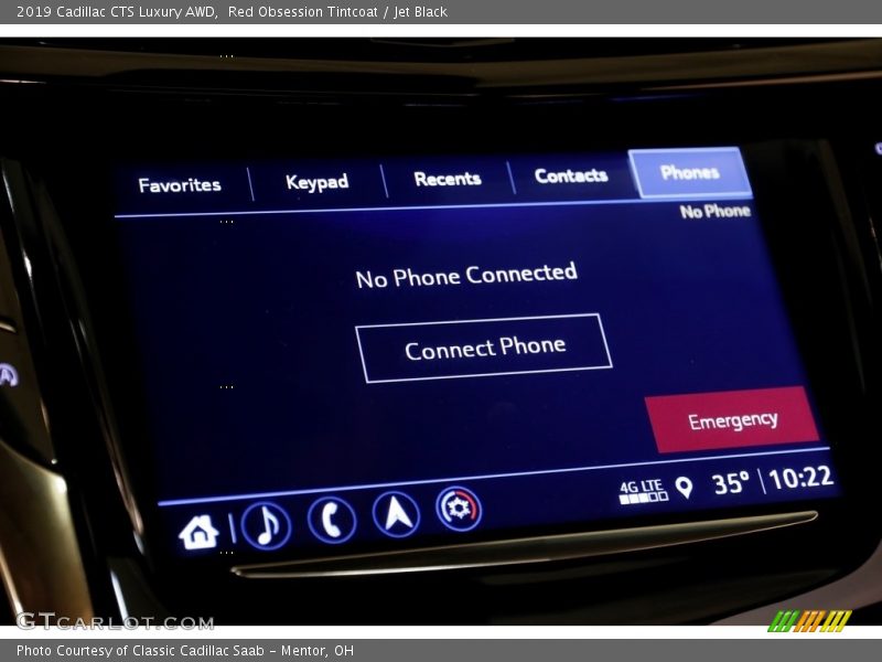 Red Obsession Tintcoat / Jet Black 2019 Cadillac CTS Luxury AWD