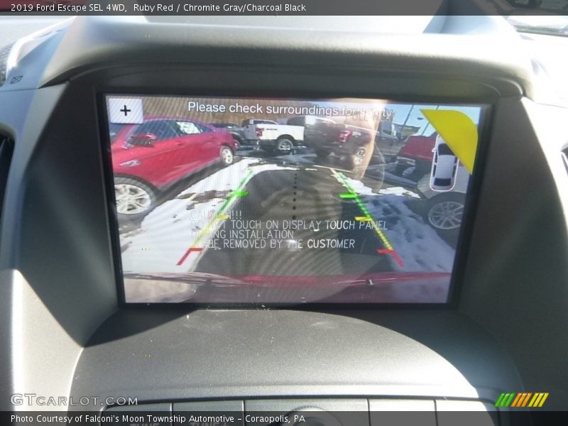 Ruby Red / Chromite Gray/Charcoal Black 2019 Ford Escape SEL 4WD