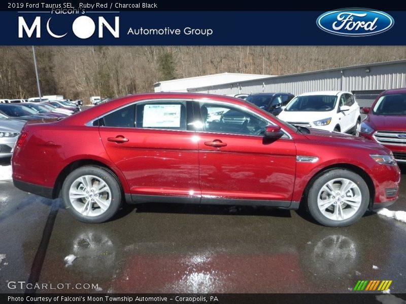 Ruby Red / Charcoal Black 2019 Ford Taurus SEL