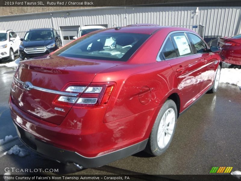 Ruby Red / Charcoal Black 2019 Ford Taurus SEL