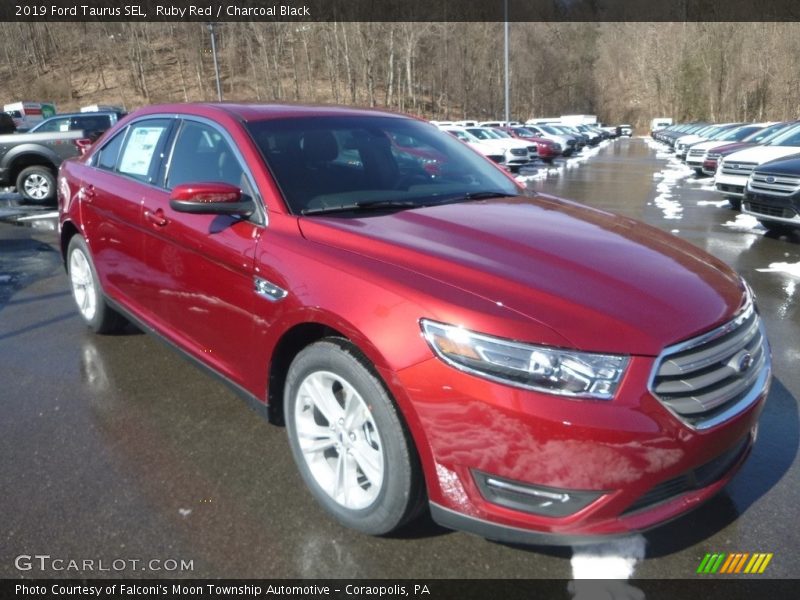 Ruby Red / Charcoal Black 2019 Ford Taurus SEL