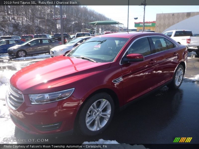 Ruby Red / Charcoal Black 2019 Ford Taurus SEL