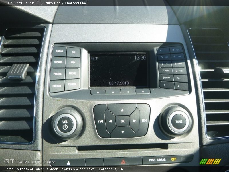 Ruby Red / Charcoal Black 2019 Ford Taurus SEL