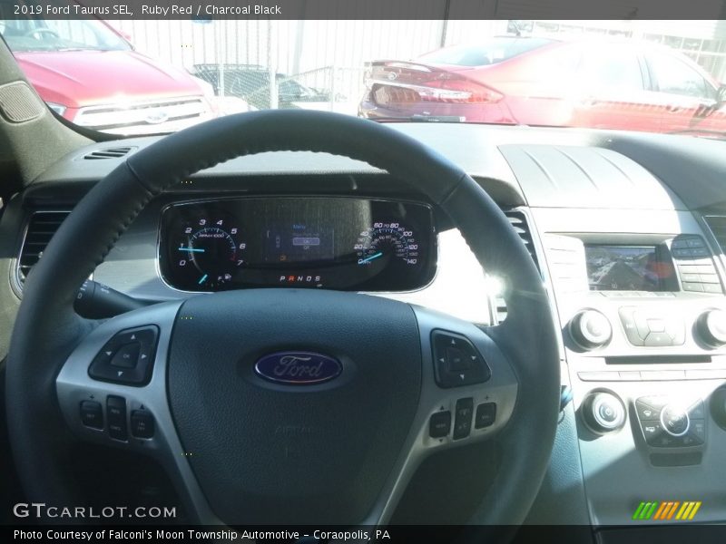 Ruby Red / Charcoal Black 2019 Ford Taurus SEL