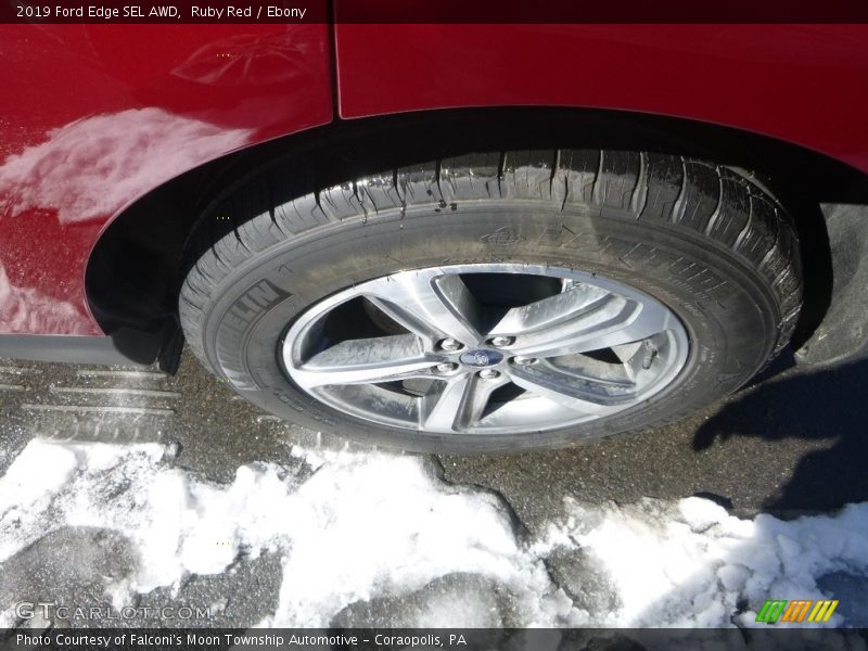Ruby Red / Ebony 2019 Ford Edge SEL AWD