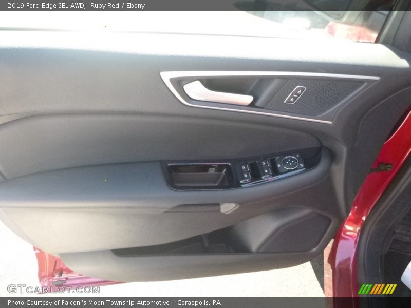 Ruby Red / Ebony 2019 Ford Edge SEL AWD