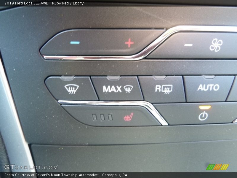 Ruby Red / Ebony 2019 Ford Edge SEL AWD