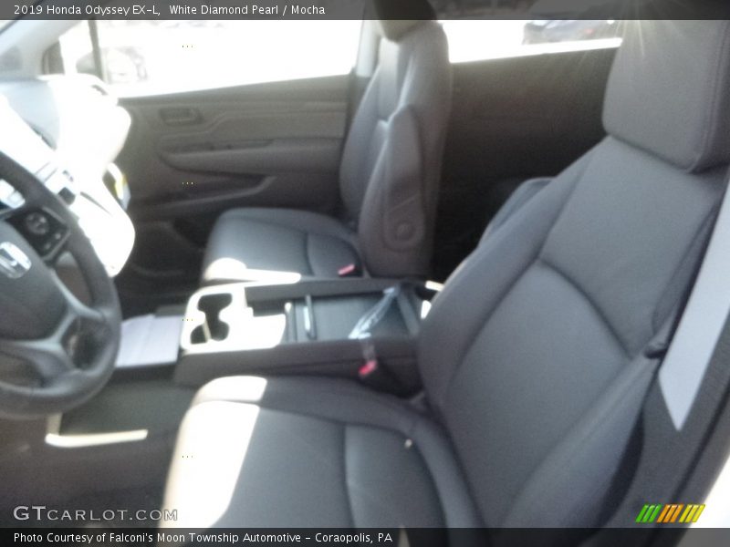 White Diamond Pearl / Mocha 2019 Honda Odyssey EX-L