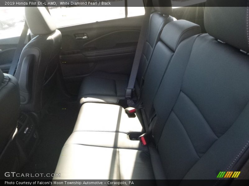 White Diamond Pearl / Black 2019 Honda Pilot EX-L AWD