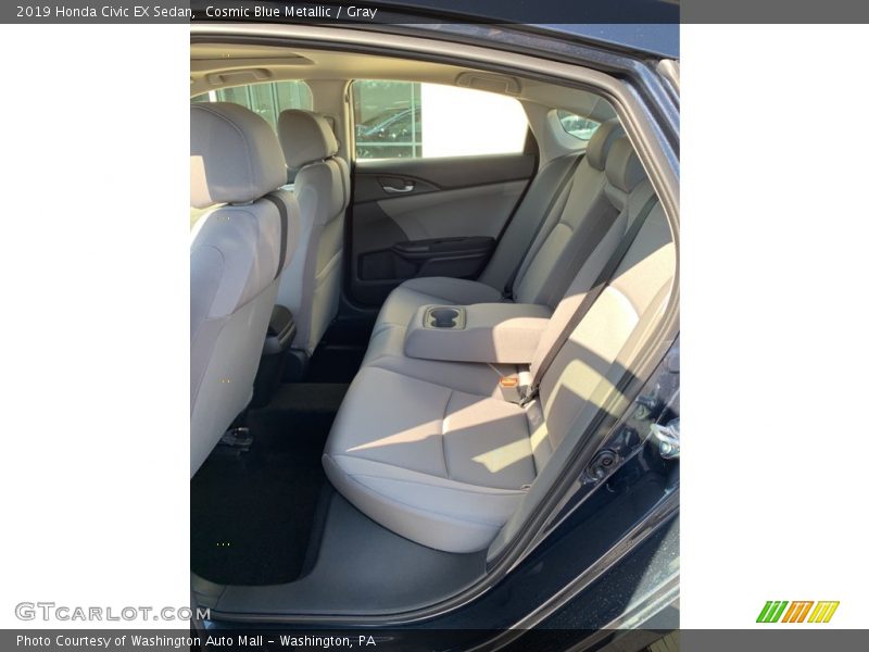Cosmic Blue Metallic / Gray 2019 Honda Civic EX Sedan