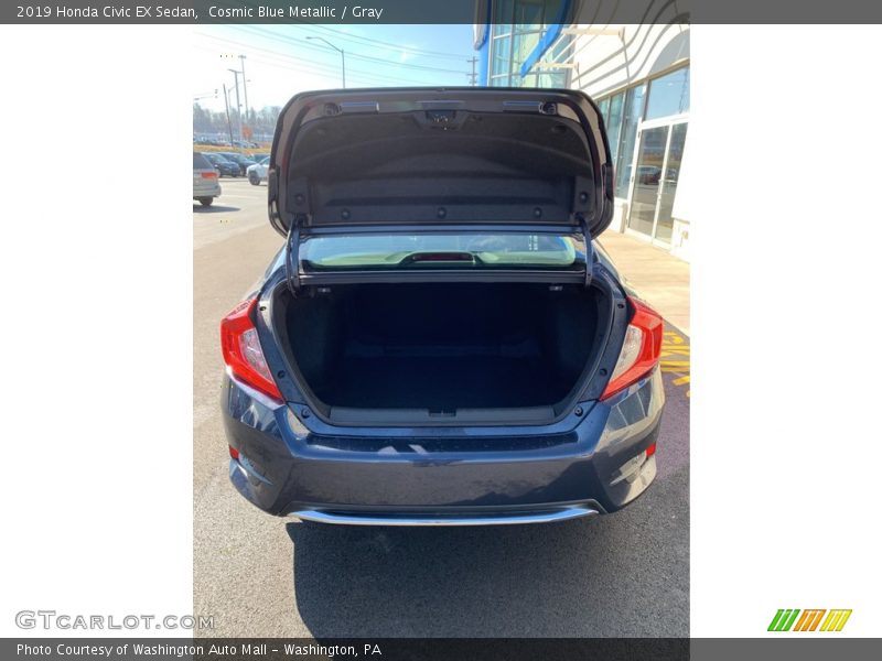 Cosmic Blue Metallic / Gray 2019 Honda Civic EX Sedan